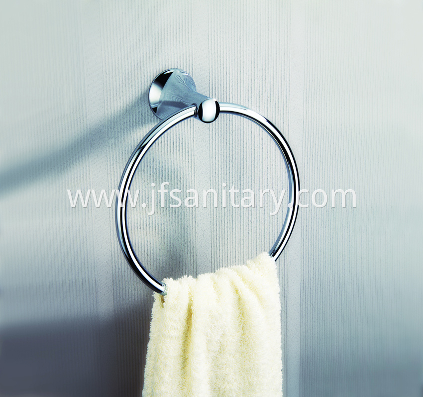 Bathroom Accessories Chrome Plated Brass Towel Ring